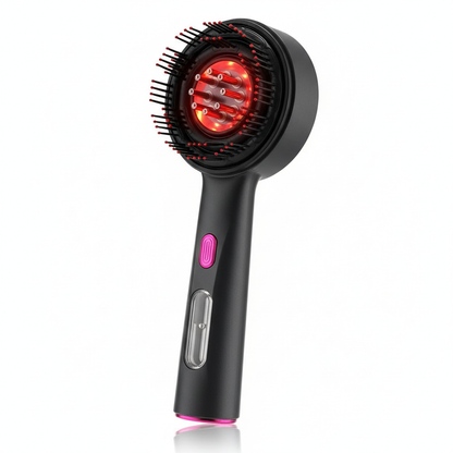 Electric Hair Regrowth Brush with Infrared Light Machine Acupoint Scalp Massage Anti-Hair Loss Exercise Hair Scrubber Combs